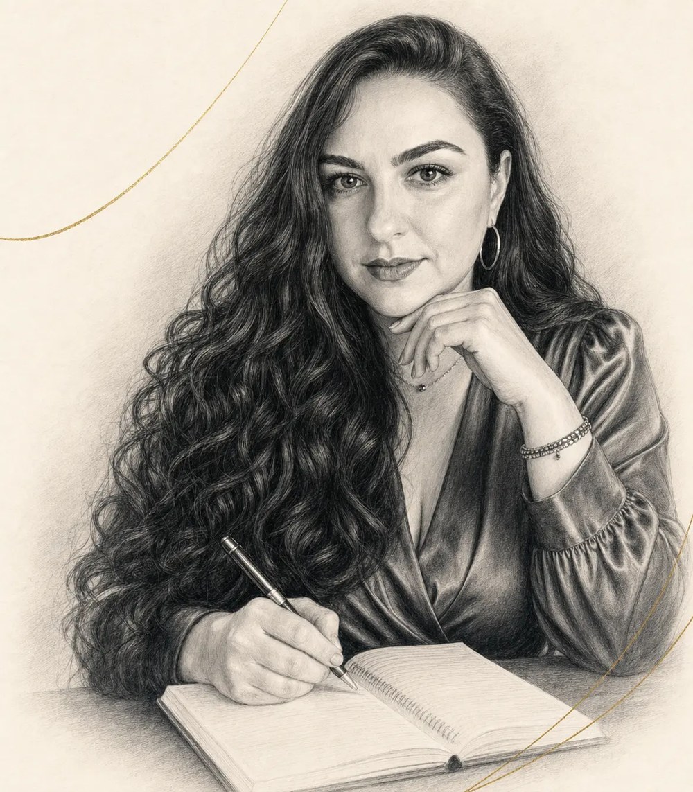Portret schițat Anca Florea