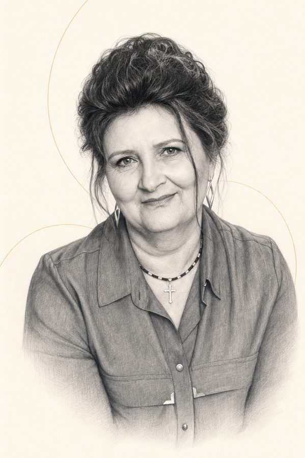 Portret schițat al Mariei Constantin