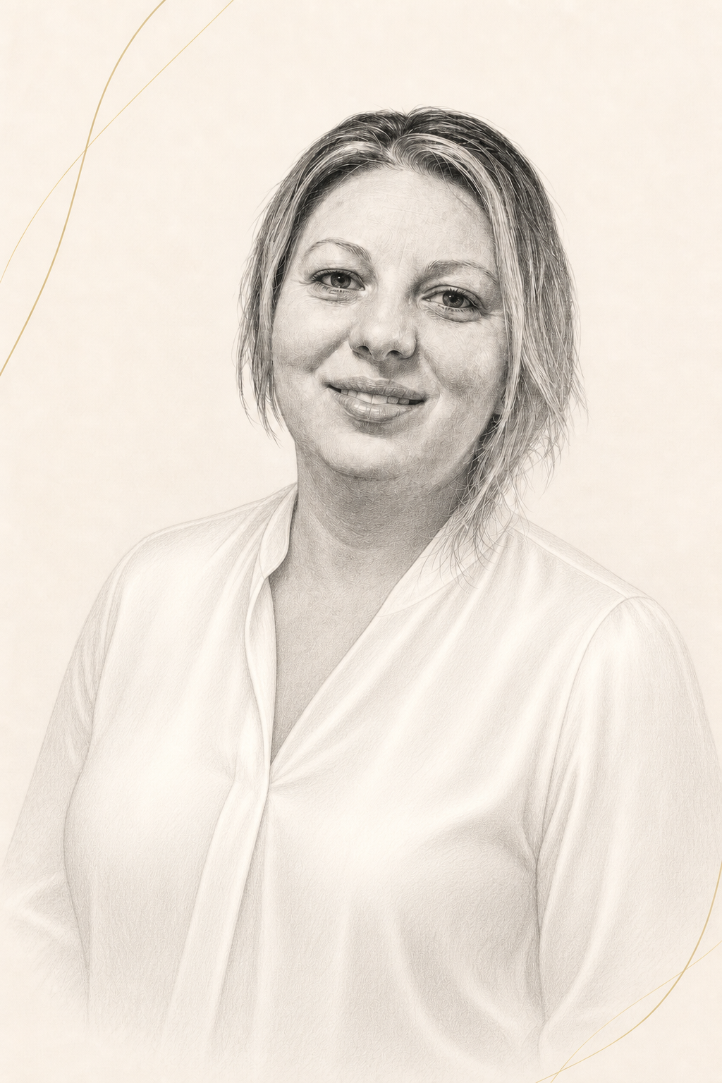 Portret schițat al Melinei Tasi