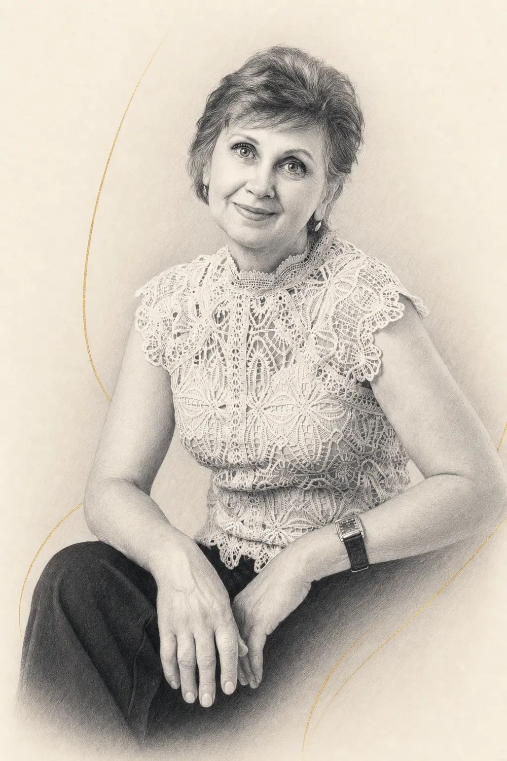 Portret schițat Mihaela Sofrone