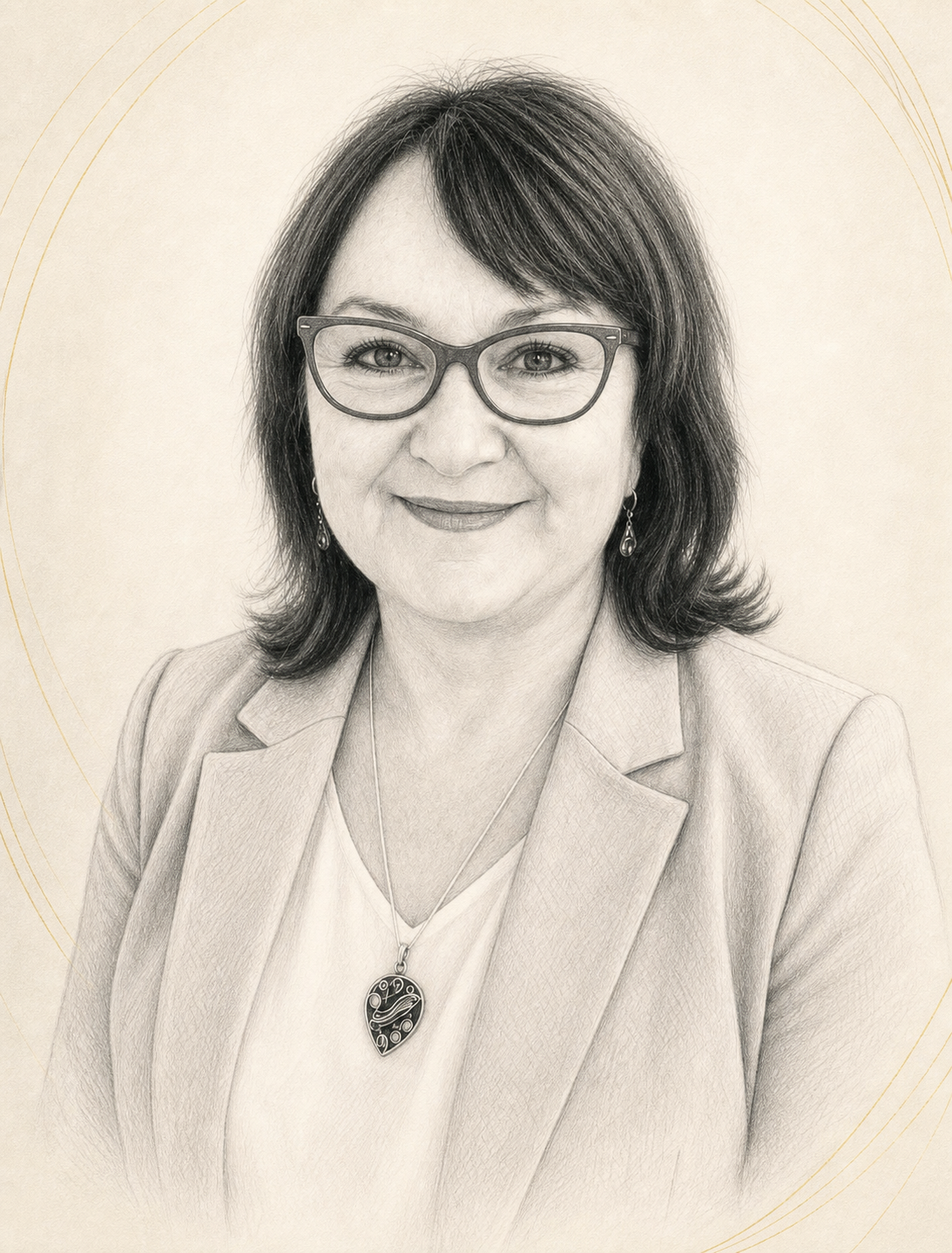 Portret schițat