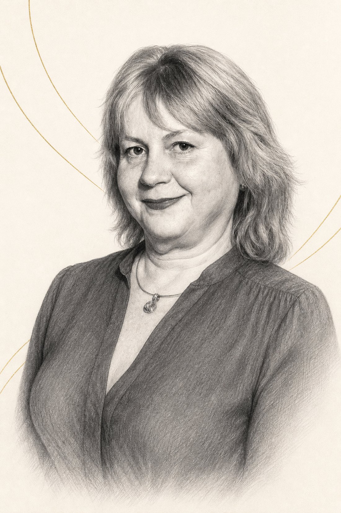 Portret schițat al Teodorei Economu